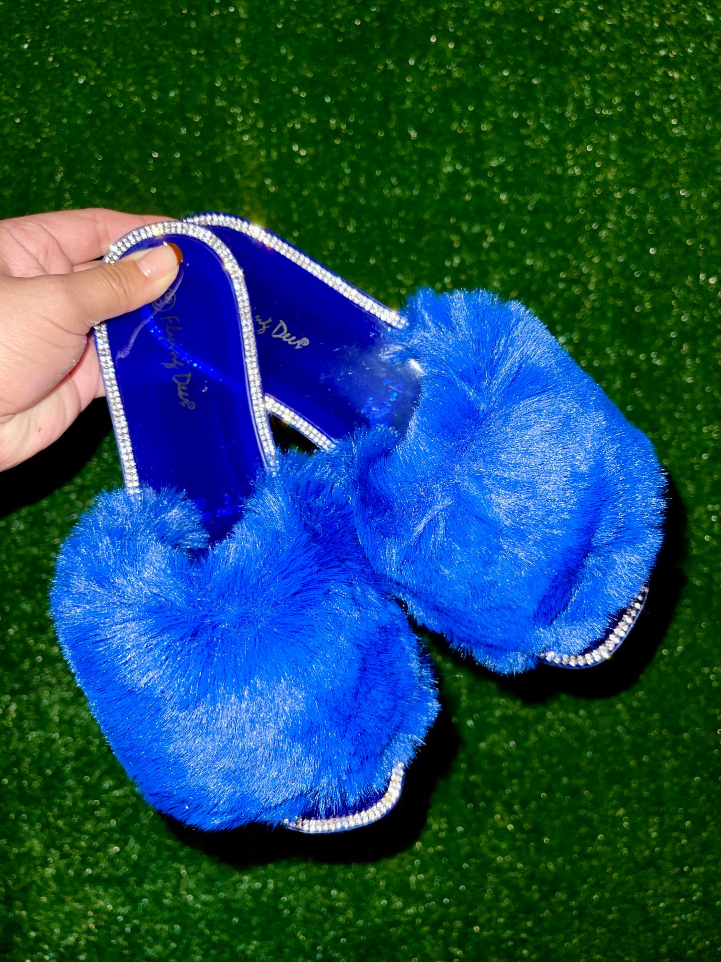 Regina Fuzzy Jelly Sandals