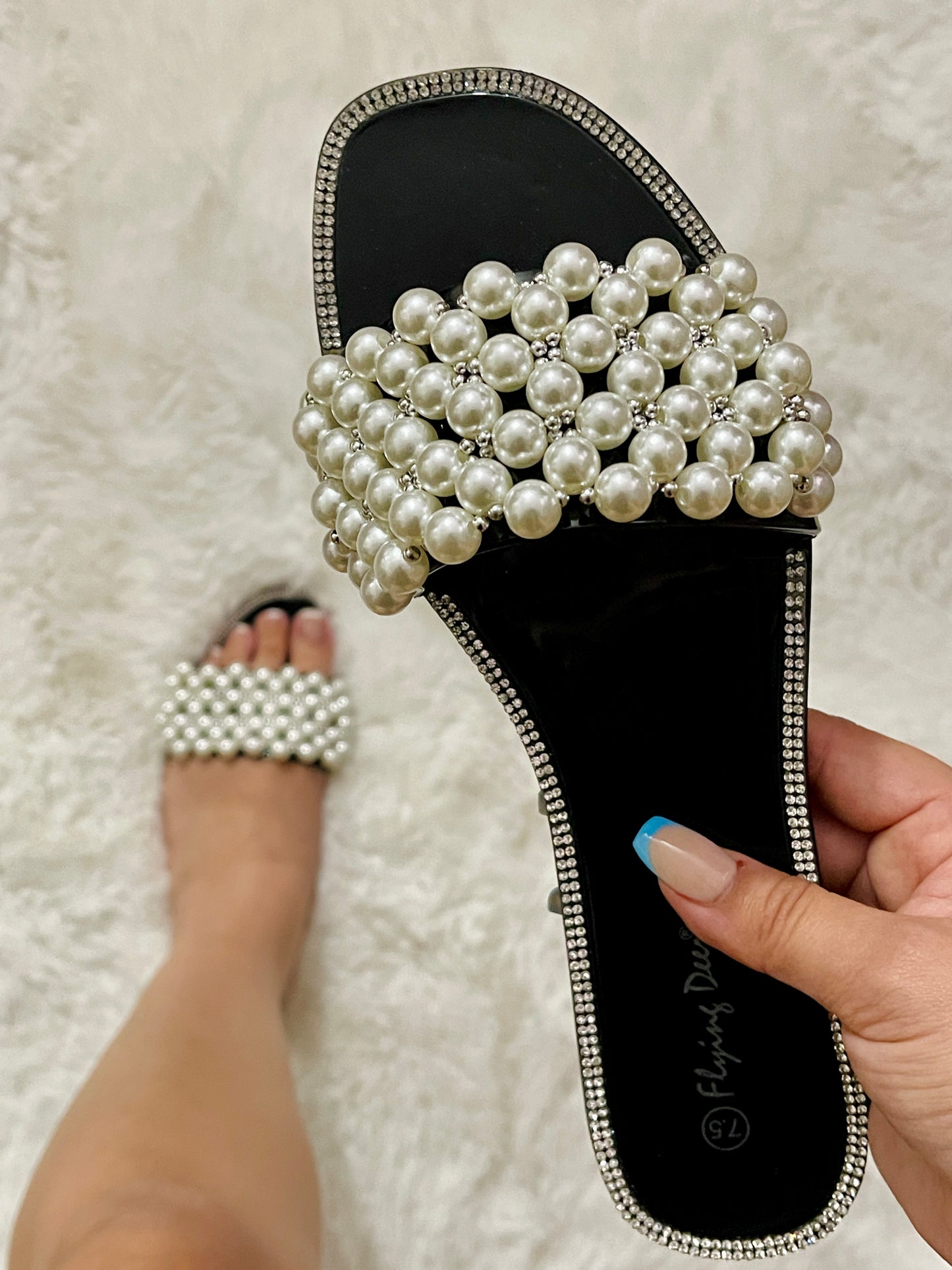 Lauren Pearl Jelly Sandals