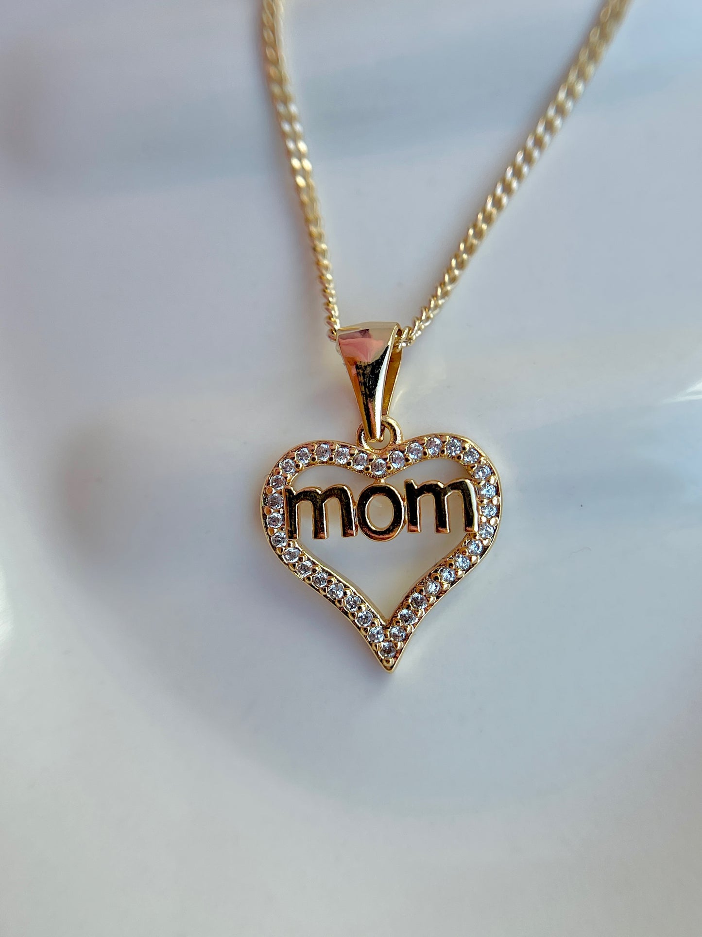 Mom Small Heart Pendant