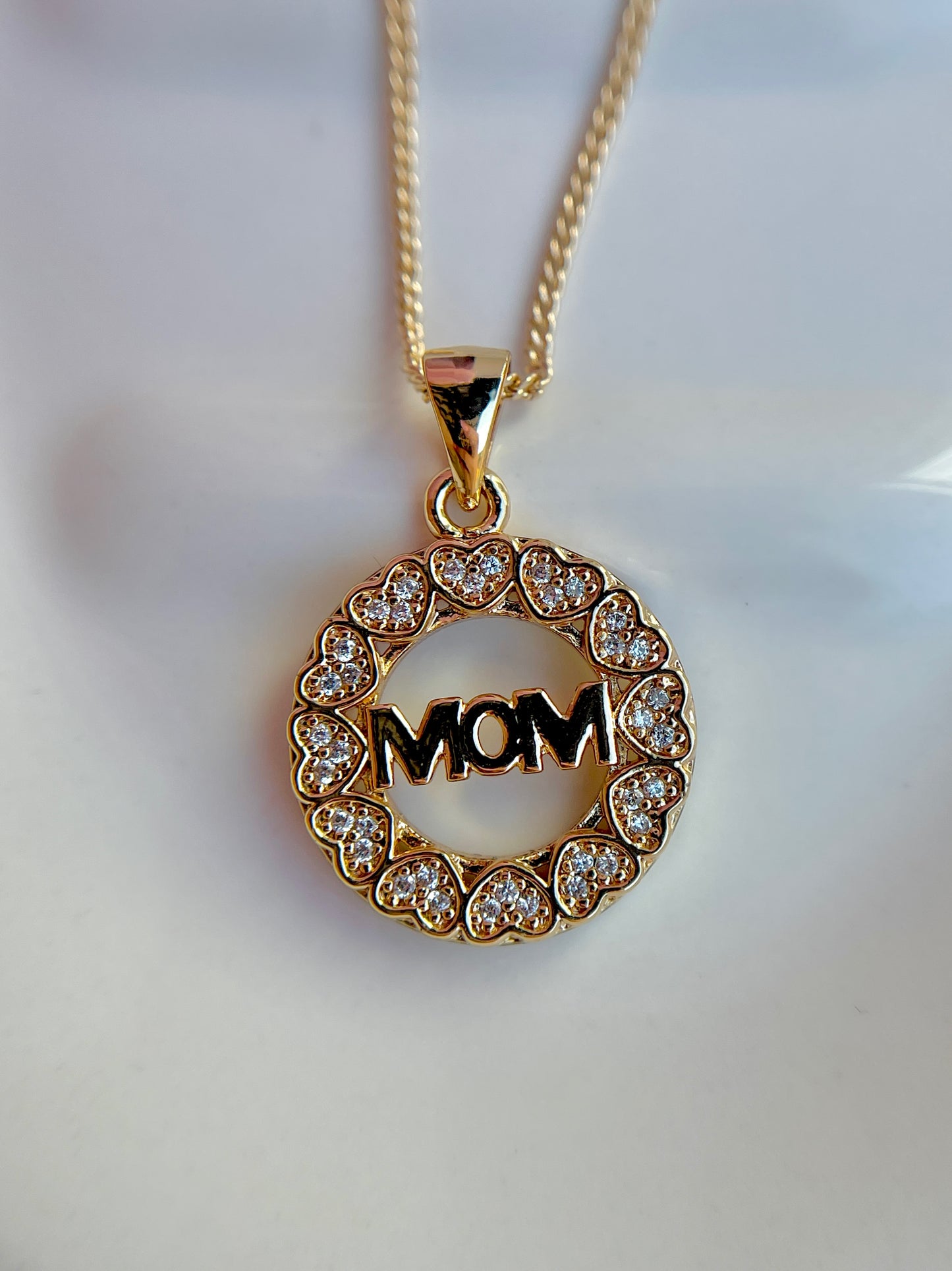 Mom Hearts Necklace | 2 Piece Set