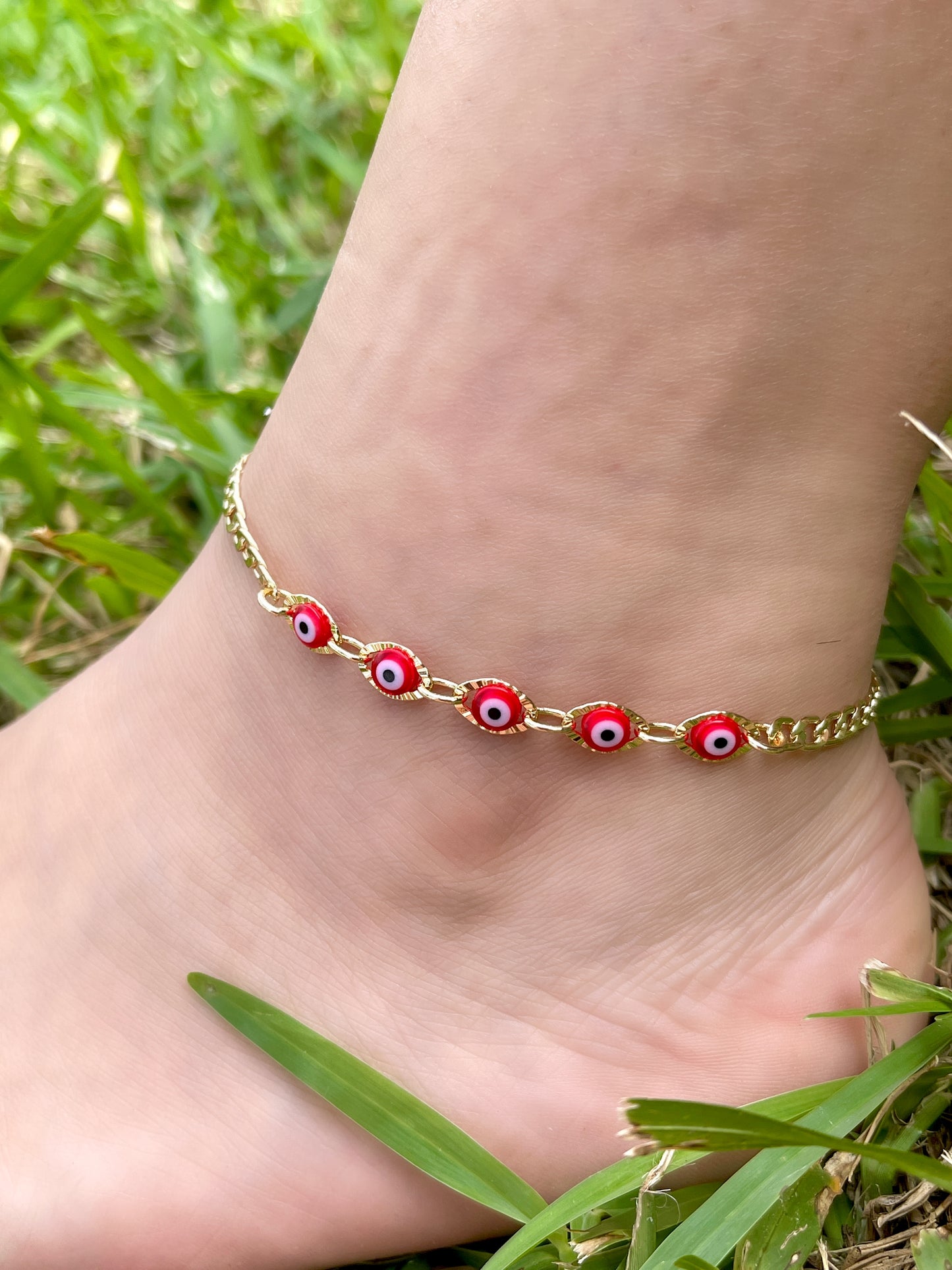 Red Evil Eye Anklet