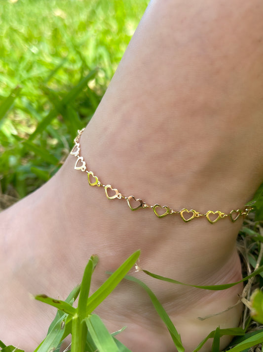 Hollow Hearts Anklet