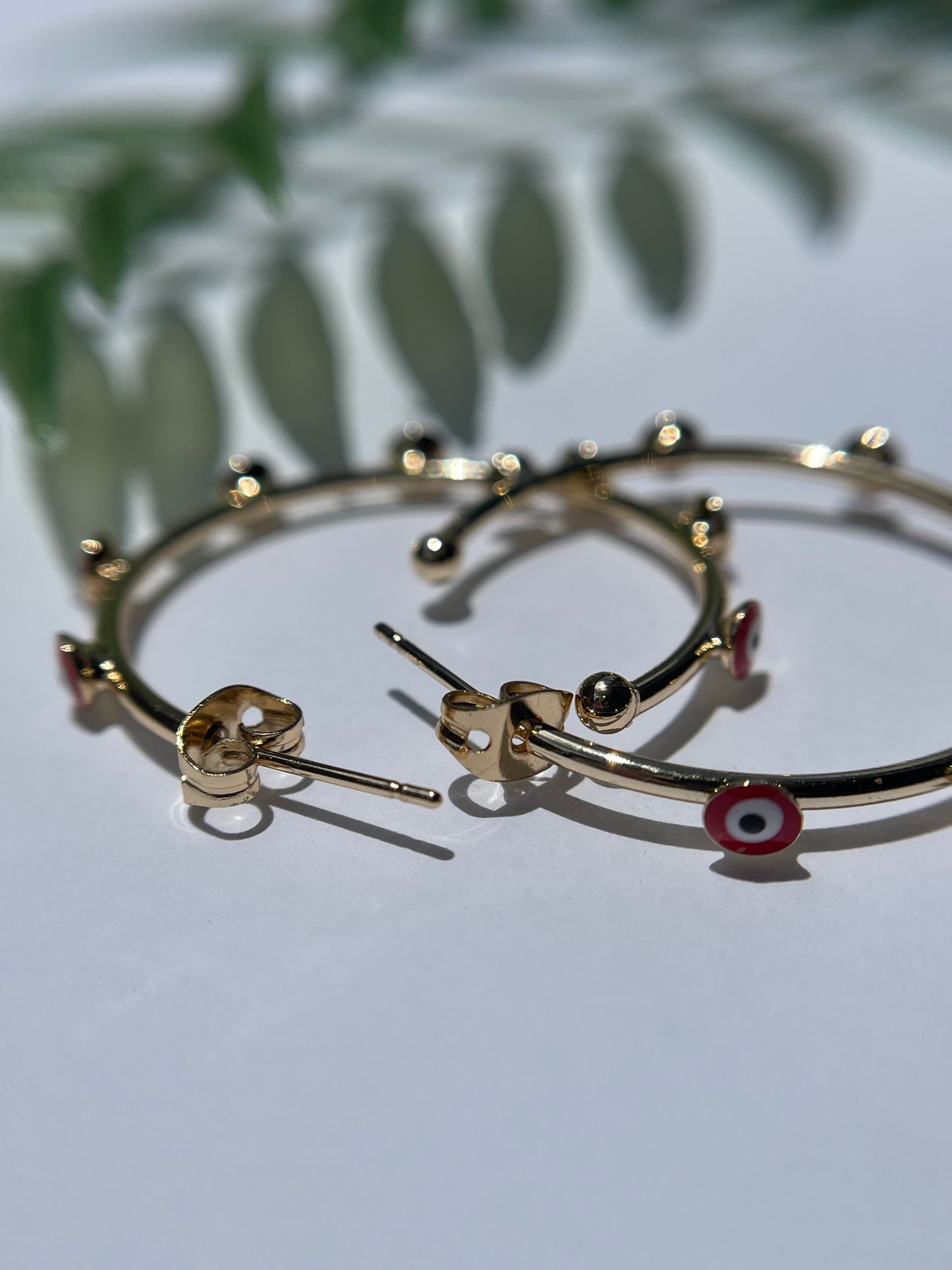 Evil Eye Hoops