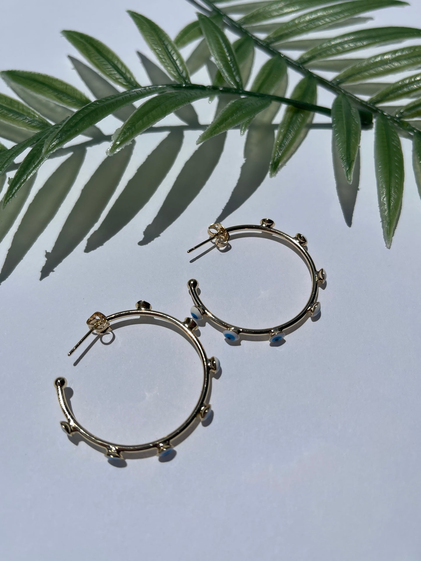 Evil Eye Hoops